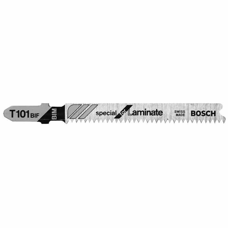 Bosch T101B 5 Pieces 4 In. 10 TPI Variable Pitch Clean for Wood T-Shank Jig Saw Blades