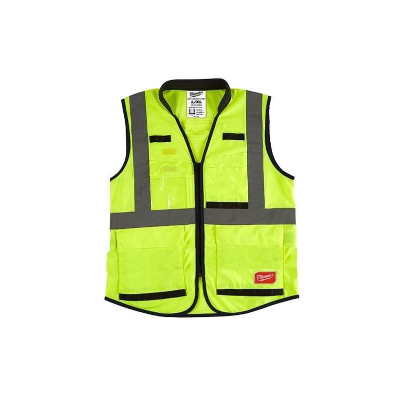 Milwaukee 48-73-5082 High Visibility Yellow Performance Safety Vest - L/XL (CSA)