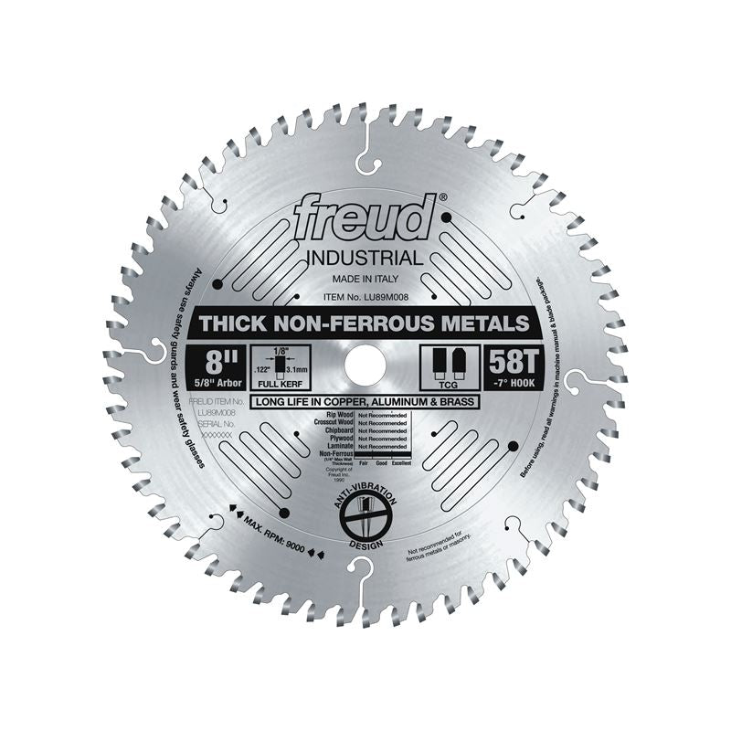 Freud | LU89M008 8" Thick Non-Ferrous Metal Blade