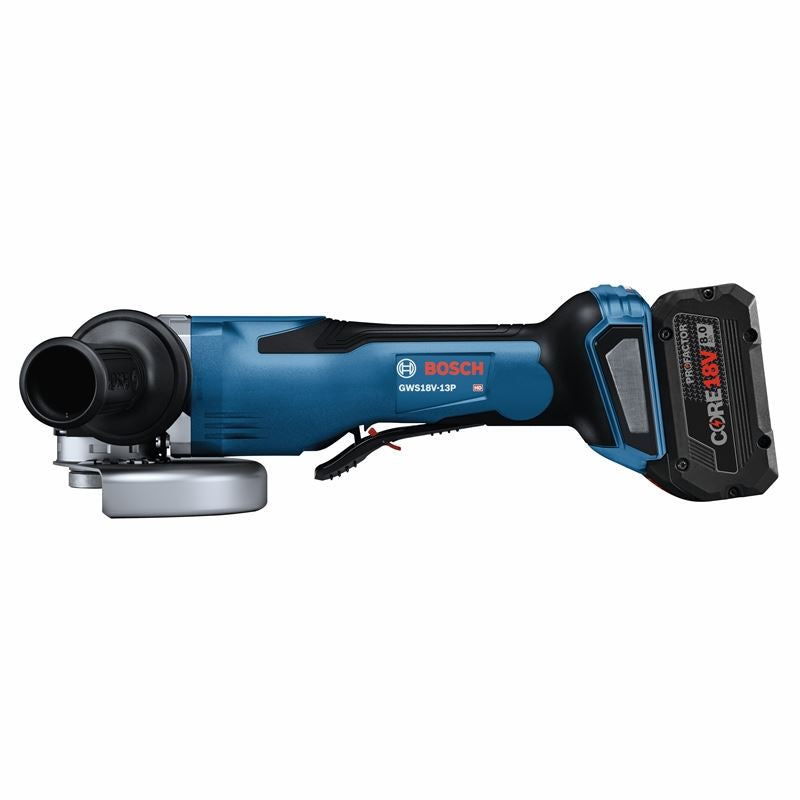 Bosch GWS18V-13PB14 PROFACTOR 18V Spitfire 5 - 6 In. Angle Grinder with Paddle Switch with (1) CORE 18V 8.0 Ah PROFACTOR Performance Battery