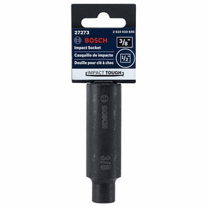 Bosch | 27273 3/8 In. Impact Tough Deep Well Socket, 1/2 In. Shank