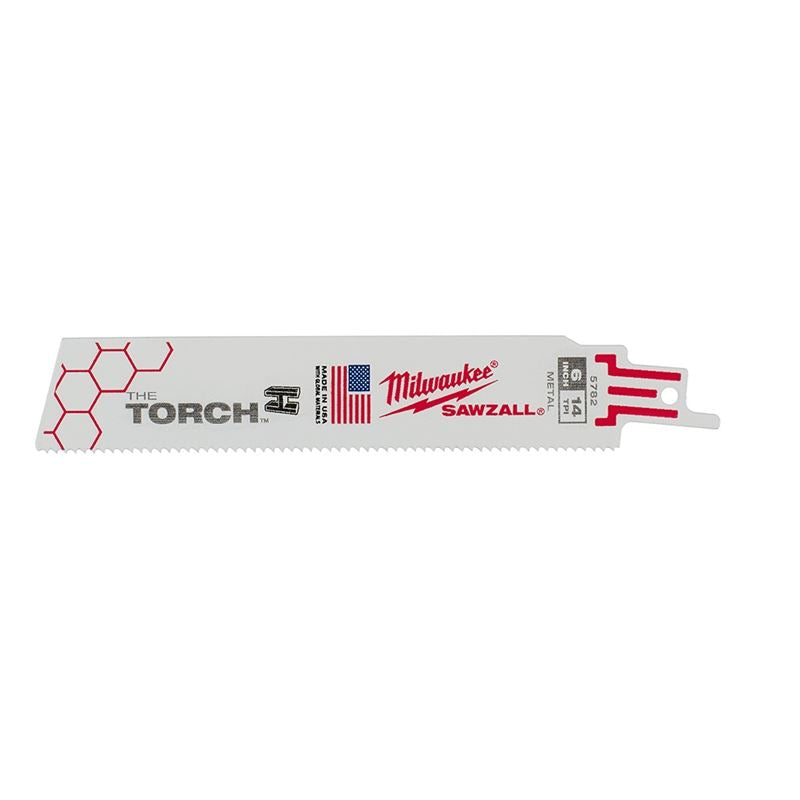 48-00-5782 6 in. 14 TPI THE TORCH SAWZALL Blades - 5 Pack