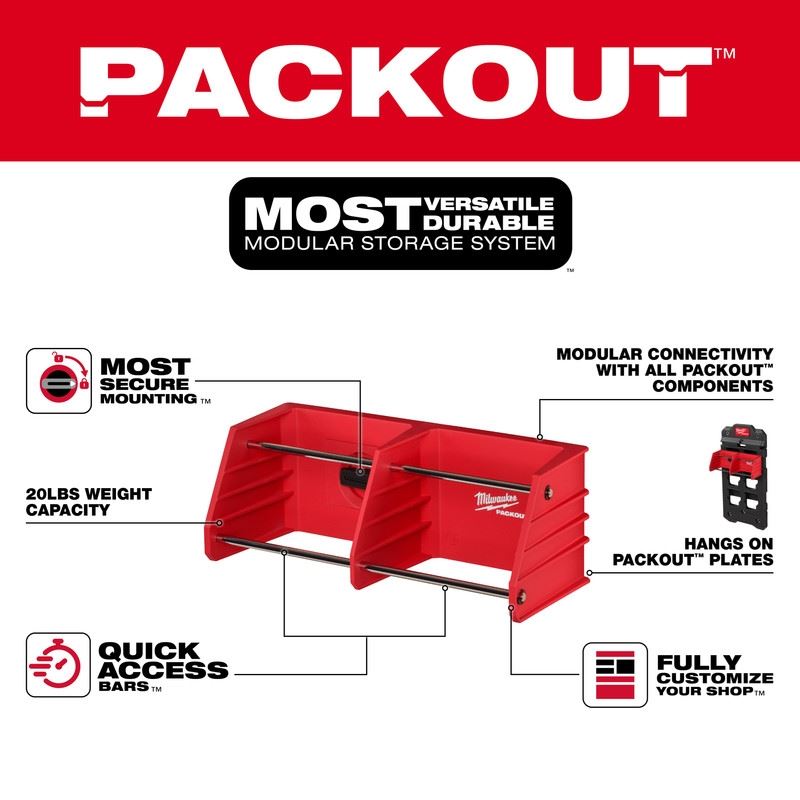 Milwaukee 48-22-8340 PACKOUT Tool Rack