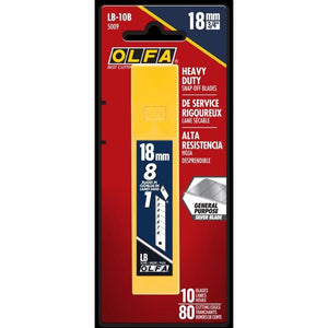 OLFA LB-10B 18mm Snap Blades, 10pk