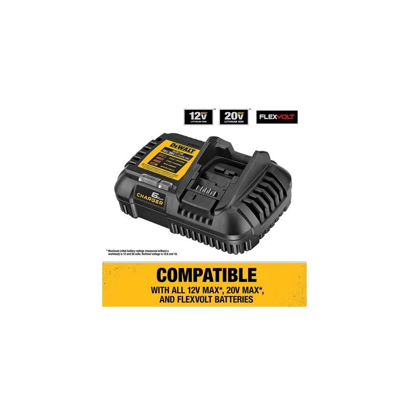 DEWALT DCB1106 12V/20V 6 Amp Charger