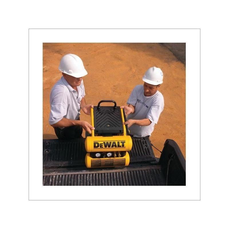 DEWALT | D55154 1.1 HP Continuous 4 Gallon Electric Wheeled Dolly-Style Air Compressor with Panel