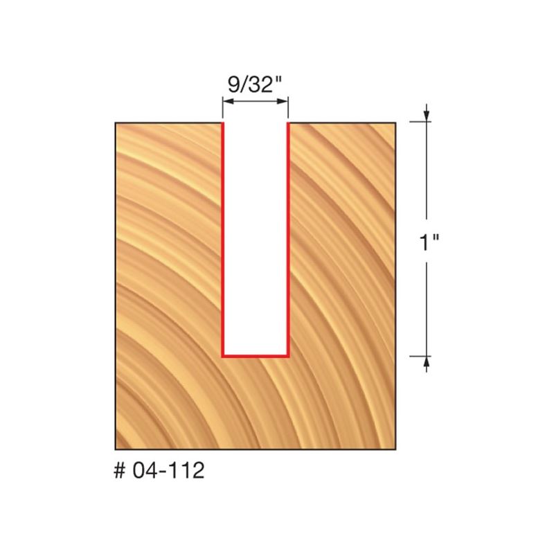 Freud | 04-112 9/32 (Dia.) Double Flute Straight Bit