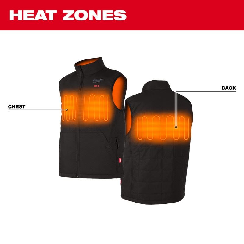 Milwaukee 305B-20 M12 HEATED AXIS VEST - BLACK