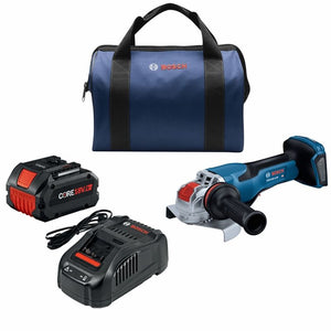 Bosch GWX18V-13PB14 PROFACTOR 18V Spitfire X-LOCK 5 - 6 In. Angle Grinder with Paddle Switch and (1) CORE 18V 8.0 Ah PROFACTOR Performance Battery