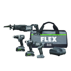 FLEX FXM401-2A 24V Brushless 4 Tool Combo Kit