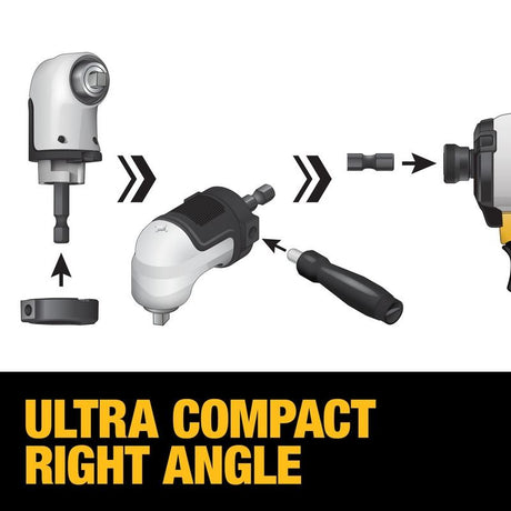 DEWALT DWAMRA38FT FLEXTORQ 3/8in Square Drive Modular Right Angle Attachment