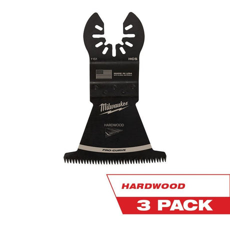 Milwaukee 49-25-1153 OPEN-LOK 2-1/2 in Hcs Japanese Tooth Pro-Curve Hardwood Blade 3 Pk