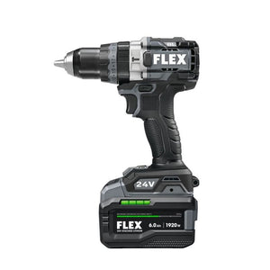 FLEX FX1271T-1H 24V 1/2 in 2-Speed Hammer Drill Driver w/ Turbo Mode Stacked-Lithium Kit