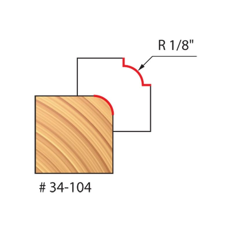 Freud | 34-104 1/8 Radius Rounding Over Bit