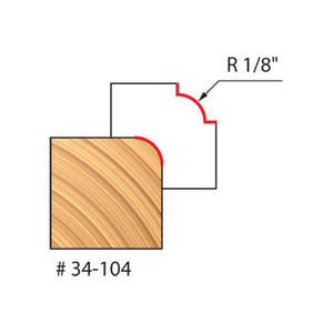 Freud | 34-104 1/8 Radius Rounding Over Bit