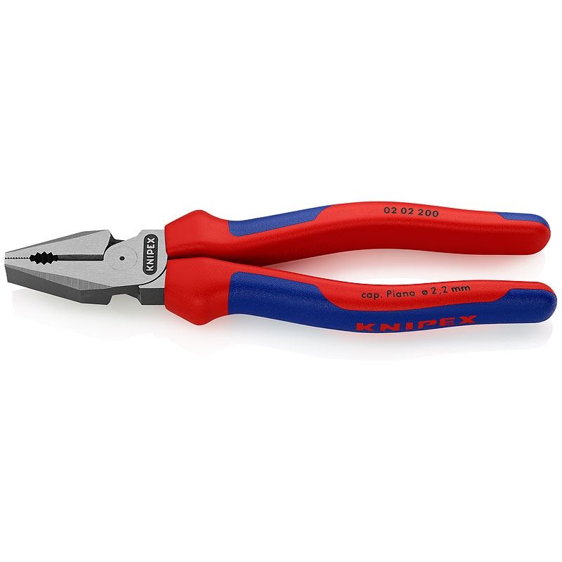 KNIPEX 02 02 200 SBA 8 in High Leverage Combination Pliers, Multi-Component