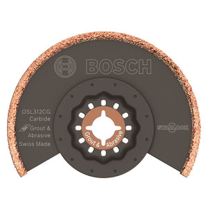 Bosch | OSL312CG 3-1/2 In. x 1/8 In. Starlock kerf Carbide Grit Grout Grinding Blade