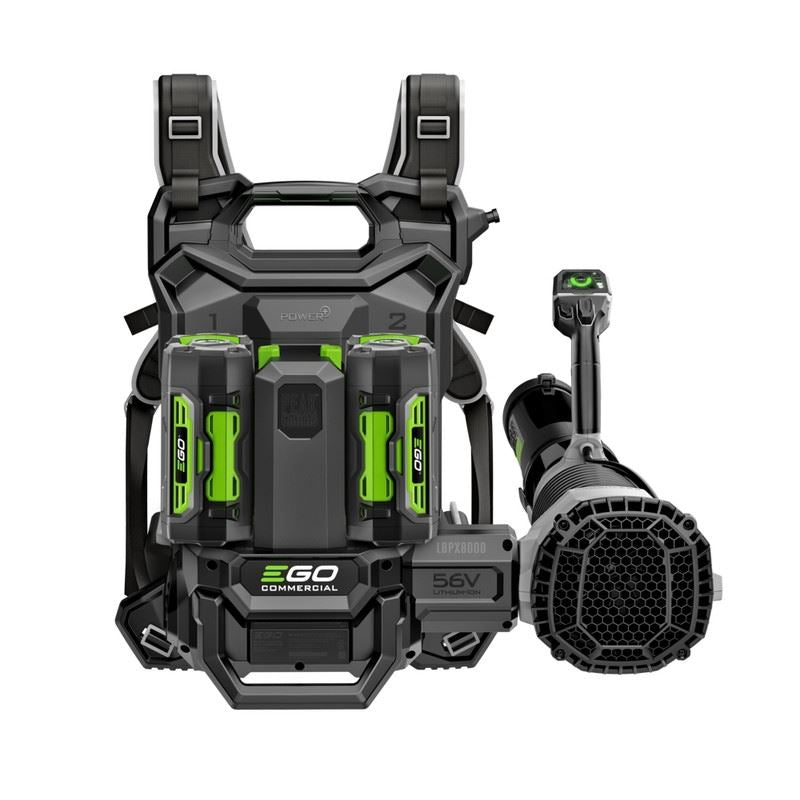 EGO LBPX8004-2 Commercial 800 CFM Backpack Blower with 2x 6.0Ah Battery and 560W Charger