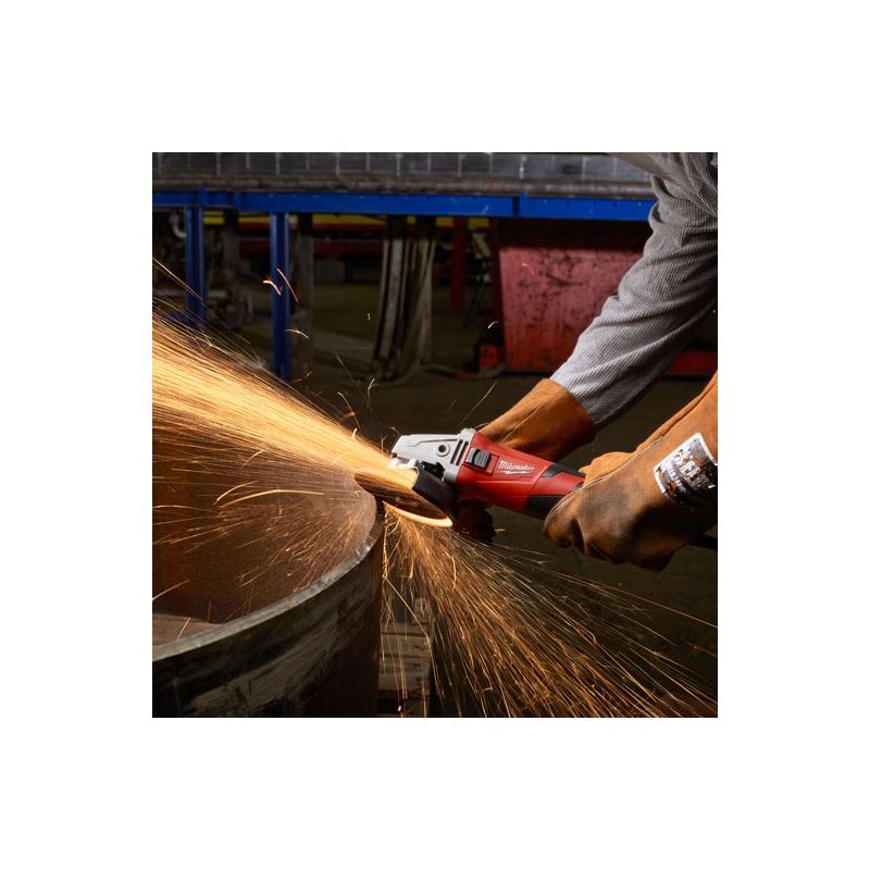 Milwaukee 6117-33 13 Amp 5" Small Angle Grinder Slide, Lock-On