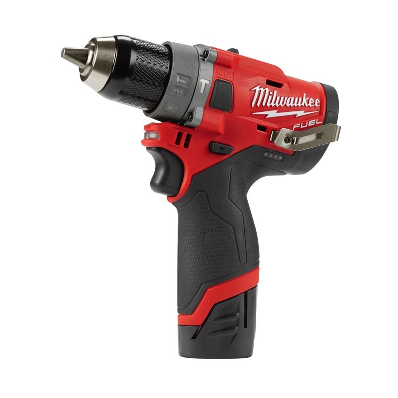 2504-22 M12 FUEL 12 Volt Lithium-Ion Brushless Cordless 1/2 in. Hammer Drill Kit