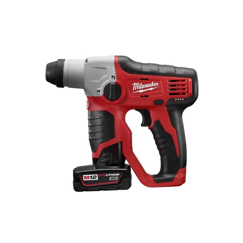 Milwaukee | 2412-22XC M12 Cordless Lithium-Ion 1/2" SDS-Plus Rotary Hammer Kit