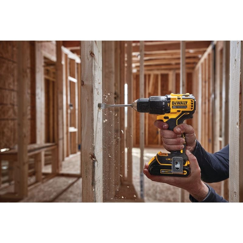 DEWALT DCD709C2 ATOMIC 20V MAX Brushless Compact Cordless 1/2 in. Hammer Drill/Driver Kit