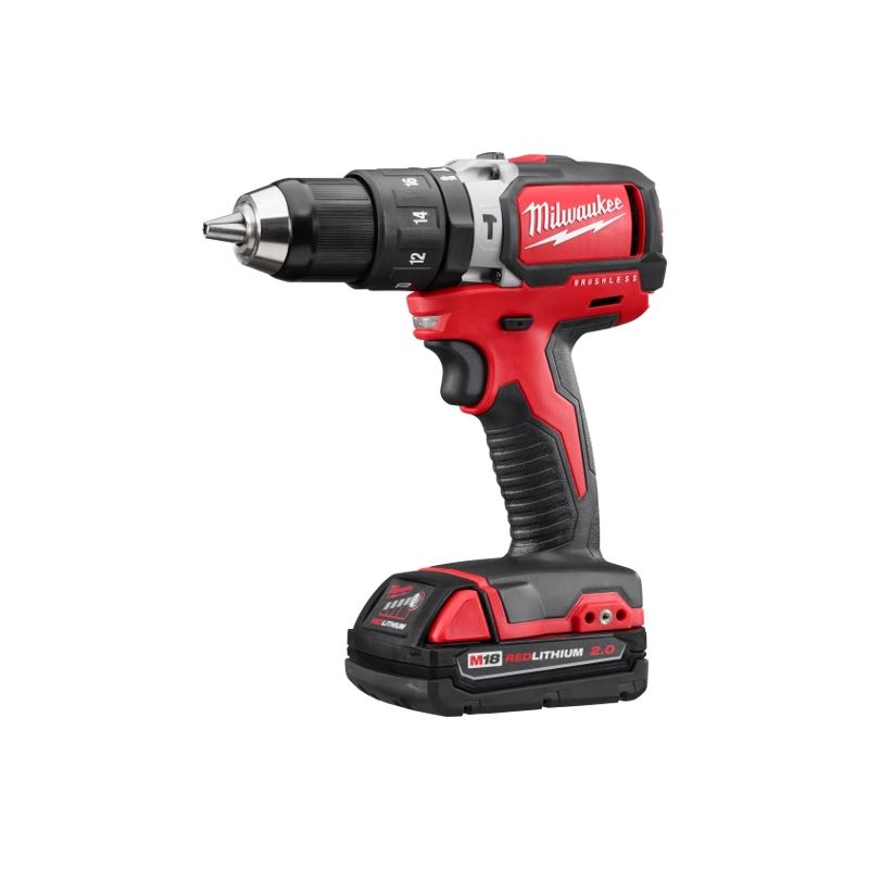 Milwaukee 2702-22CT M18 1/2" Compact Brushless Hammer Drill/Driver Kit