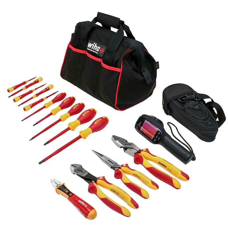 WIHA 91803 15 PIECE HIKMICRO E1L THERMAL CAMERA INSPECTION INSULATED TOOL KIT