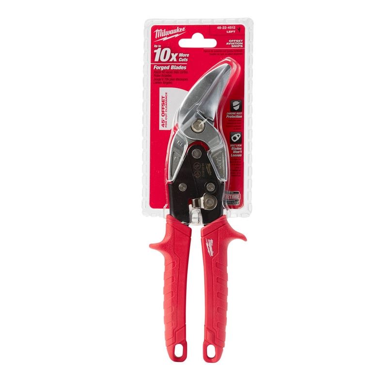 Milwaukee 48-22-4512 Left Cutting Offset Aviation  Snips