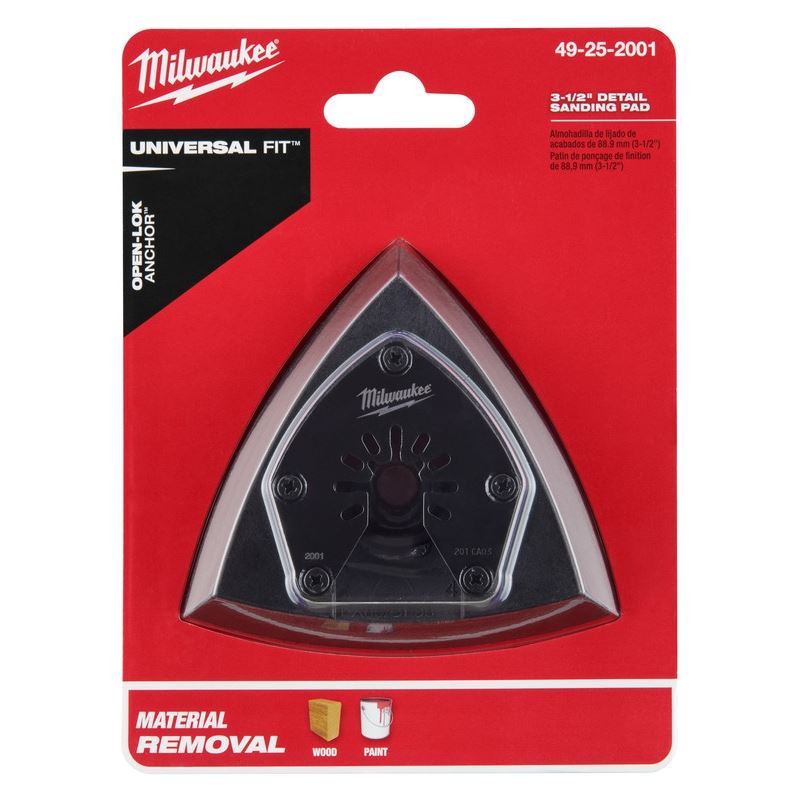 Milwaukee 49-25-2001 OPEN-LOK 3-1/2 in Triangle Sanding Pad 1 Pk