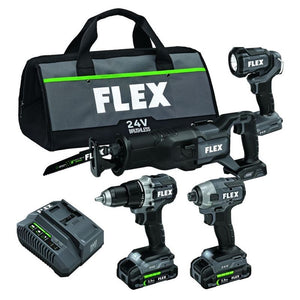 FLEX FXM401-2A 24V Brushless 4 Tool Combo Kit