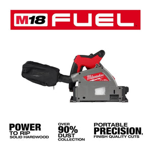 Milwaukee 2831-21 M18 FUEL 18 Volt Lithium-Ion Brushless Cordless 6-1/2 in. Plunge Track Saw Kit