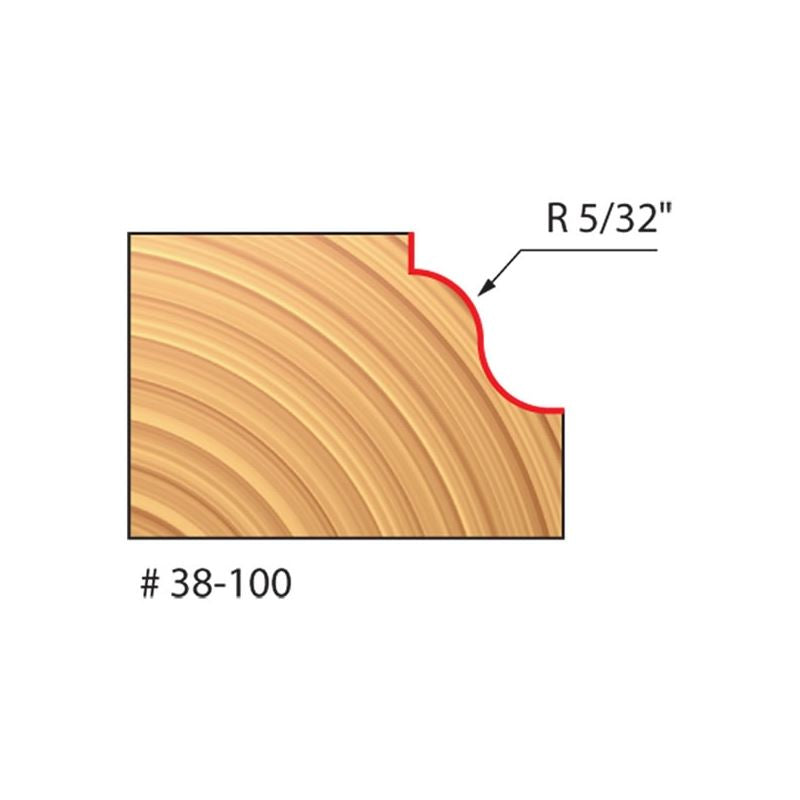 Freud | 38-100 1-1/16 (Dia.) Roman Ogee Bit (Quadra-Cut)