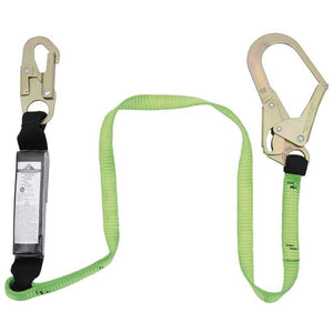 PEAKWORKS V8104626 6ft Shock Absorbing Lanyard With Form Hook