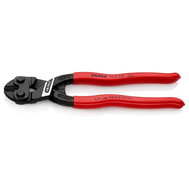 KNIPEX 71 31 200 SBA 8 in CoBolt Compact Bolt Cutter w/ Notched Blade