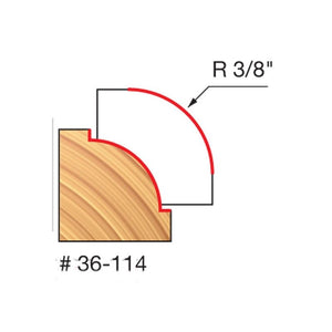 Freud | 36-114 3/8 Radius Beading Bit (Quadra-Cut)