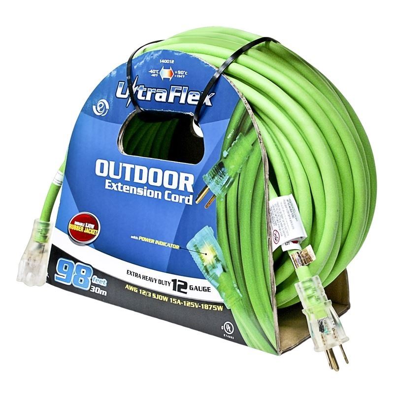 Toolway | SJOW 12/3 1-Outlet Extension Cords