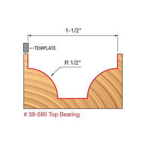 Freud | 39-580 1/2 Radius Ovolo Bit