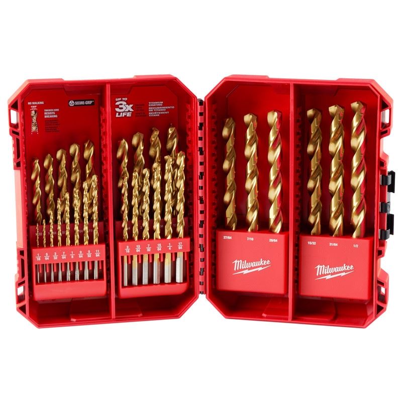 Milwaukee 48-89-0012 THUNDERBOLT Titanium Drill Bit Set - 29PC