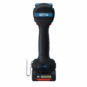 Bosch GDS18V-330CB25 18V Brushless Connected-Ready 1/2 In. Mid-Torque Impact Wrench Kit with Frictin Ring and Thru-Hole and (2) CORE 18V 4.0 Ah Compact Batteries