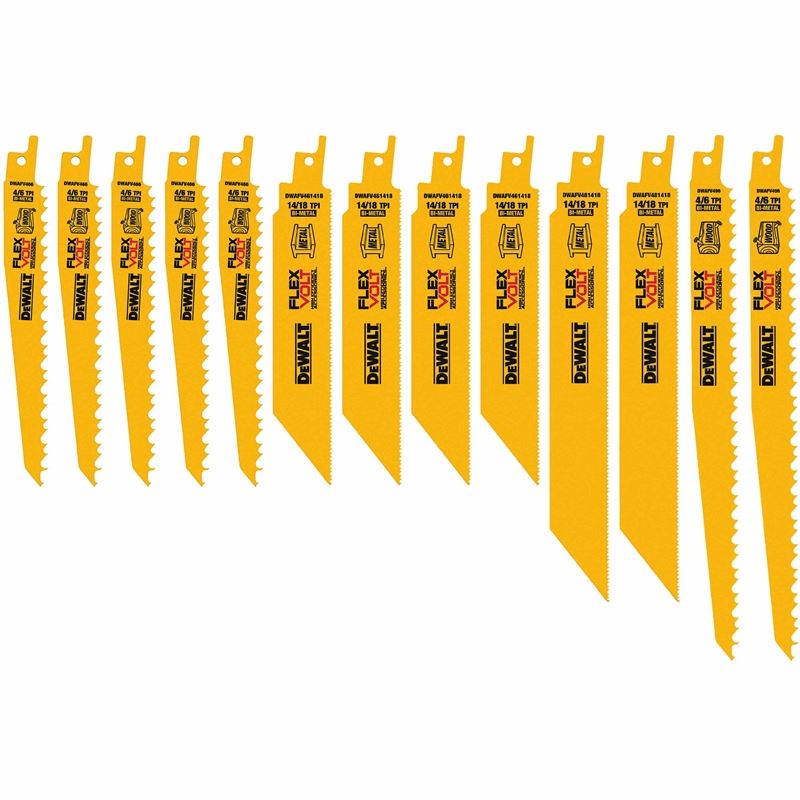 DEWALT DWAFV413SET 13PC Reciprocating Saw Blade Set