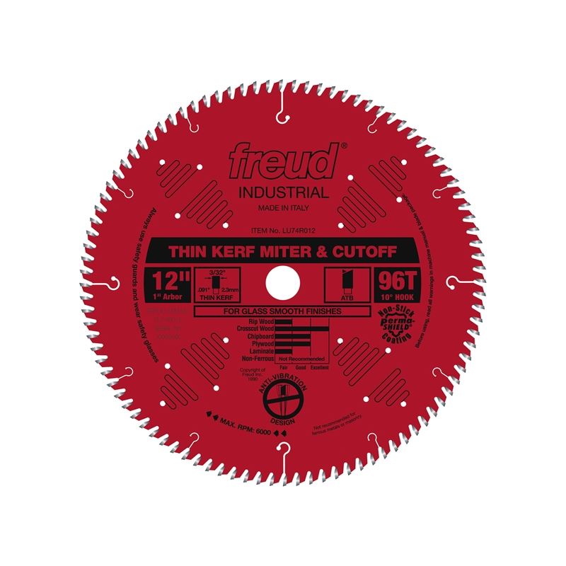 Freud | LU74R012 12" Thin Kerf Ultimate Cut-Off Blade