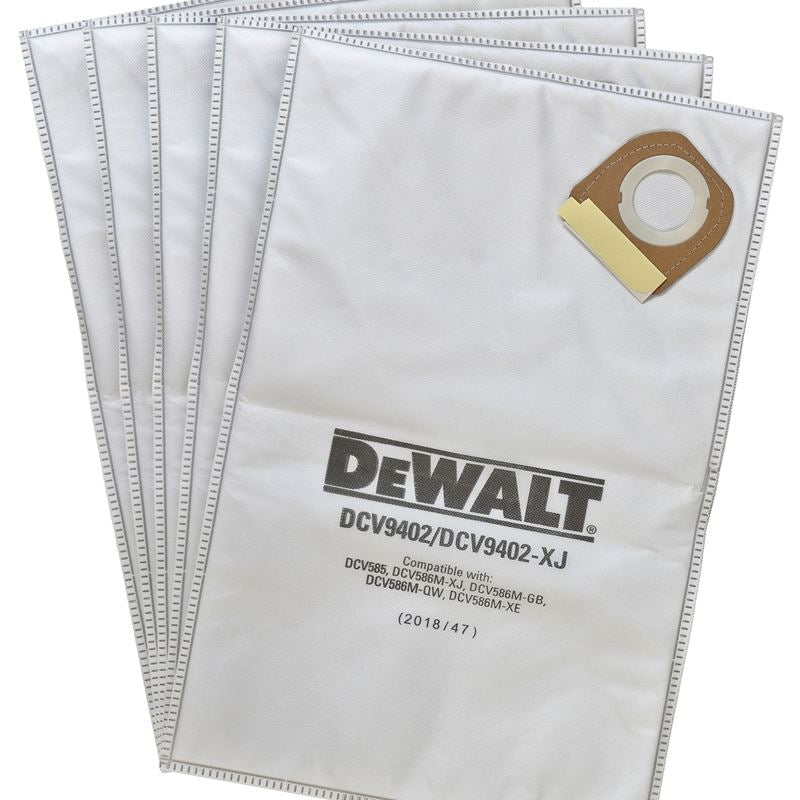 DEWALT DCV9402 DISPOSABLE FLEECE LINER FOR DCV585 DUST EXTRACTOR (5 PK)