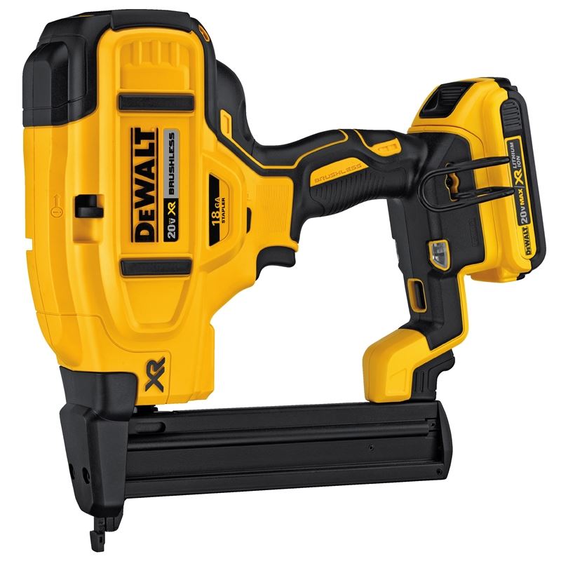 DEWALT DCN681D1 20V MAX* XR Cordless 18 GA Narrow Crown Stapler - Kit