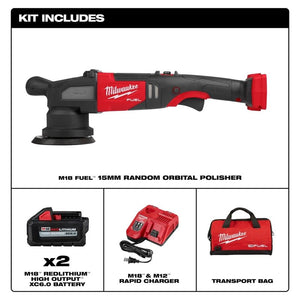 Milwaukee 2684-22HD M18 FUEL 15mm Random Orbital Polisher Kit