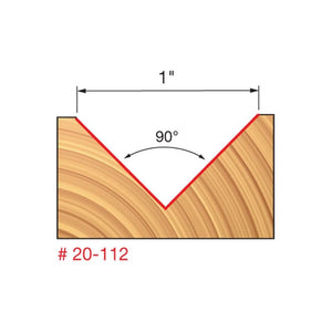 Freud | 20-112 1 (Dia.) V Grooving Bit