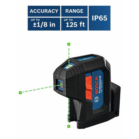 Bosch GPL100-30G Green-Beam Three-Point Self-Leveling Alignment Laser