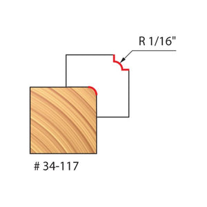 Freud | 34-117 1/16 Radius Rounding Over Bit