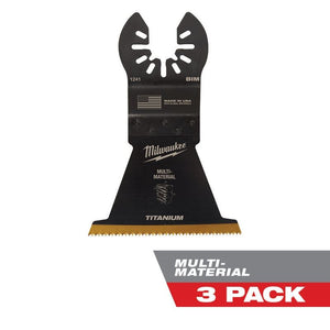 Milwaukee 49-25-1243 OPEN-LOK 2-1/2 in Titanium Enhanced Bi-Metal Multi-Material Blades 3 Pk