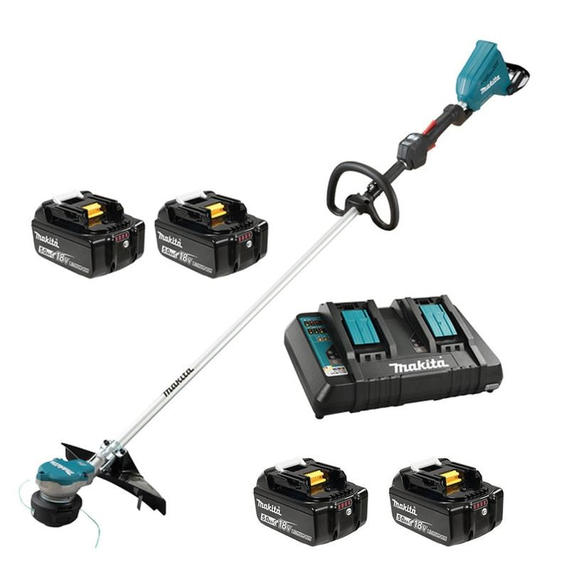 Makita DUR368LPT4 15in / 18Vx2 LXT Line Trimmer 4 Battery Kit